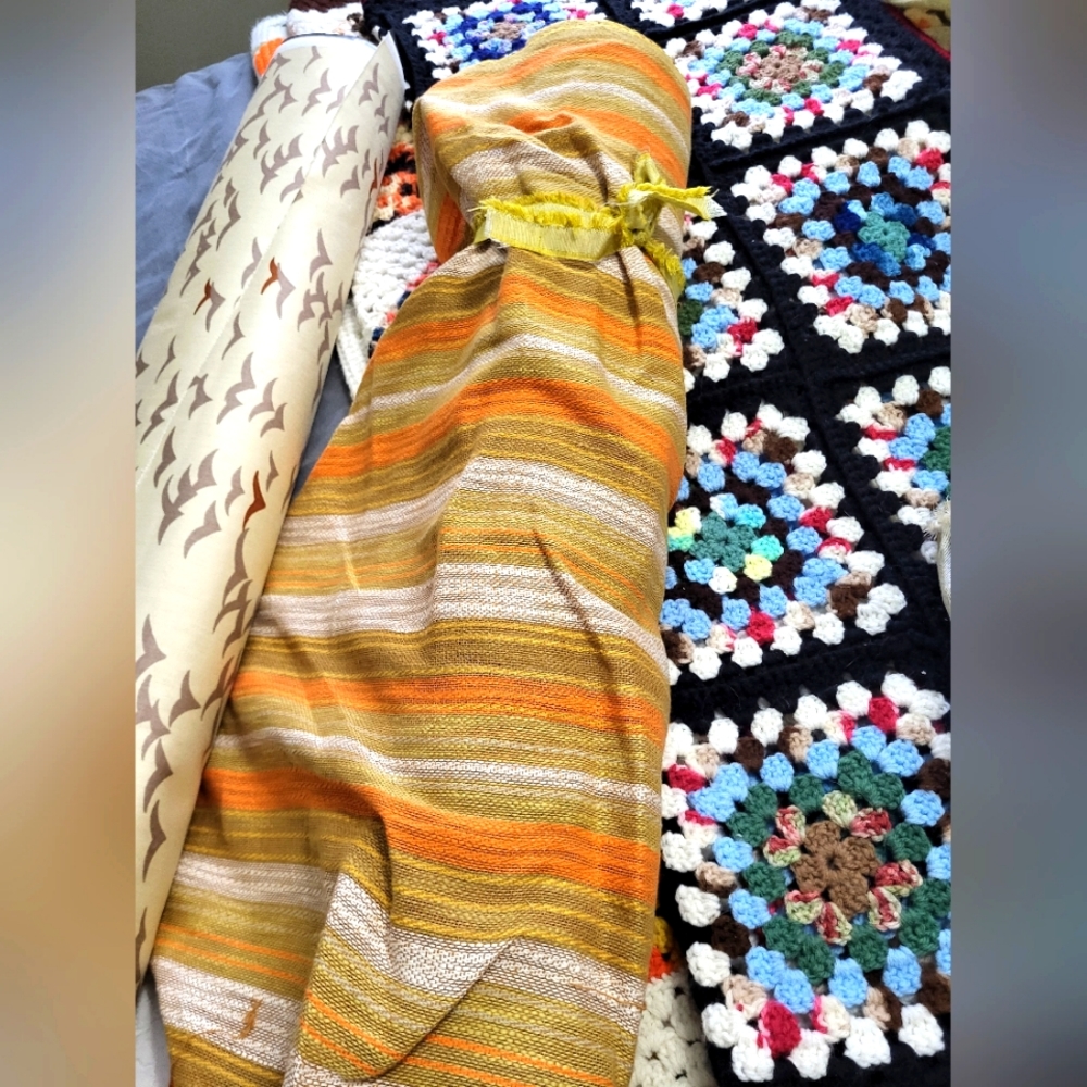 Vintage Fabric, 1yd off a 4' Tall Roll